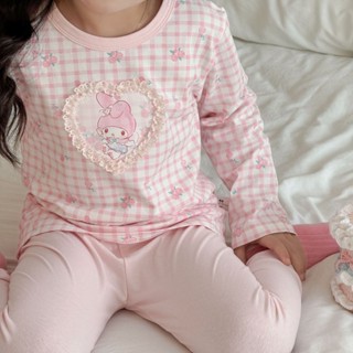 เสื้อผ้าเด็ก [95% ผ้าฝ้ายไลคร่า] เสื้อผ้าเด็กผู้หญิงในบ้านชุ…