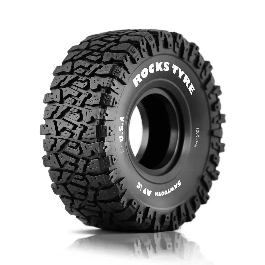 4pcs 1.9 นิ้วยาง Tyre 120*48 มม.สําหรับ 1/10 Rc Crawler รถ Trax Trx4 Axial Scx10 Wraith Scx10 Yikong