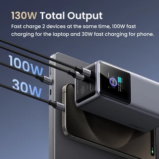 [ลดเหลือ 2019] UGREEN Power Bank แบตสำรอง 20000mAh 130W (2C1A) พาวเวอร์แบงค์ชาร์จเร็ว PD Fast Charging รุ่น 35524B