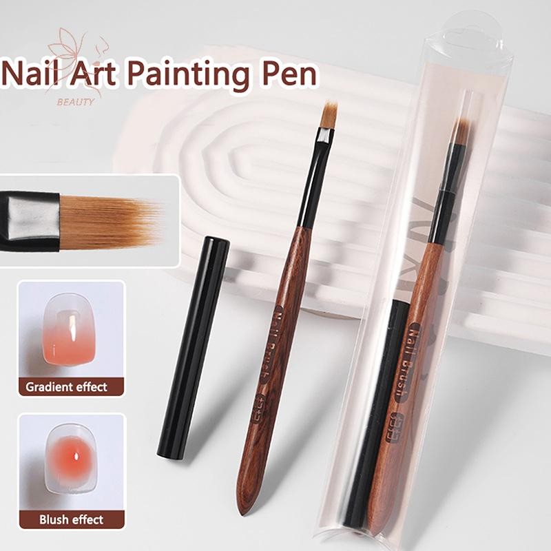[maybeauty] เจลทาเล็บ UV ปากกาไล่ระดับผสม DIY จิตรกรรมปากกาแต่งเล็บแปรงวาดไม้สําหรับเล็บออกแบบเล็บเคล็ดลับจอแสดงผล {TH}