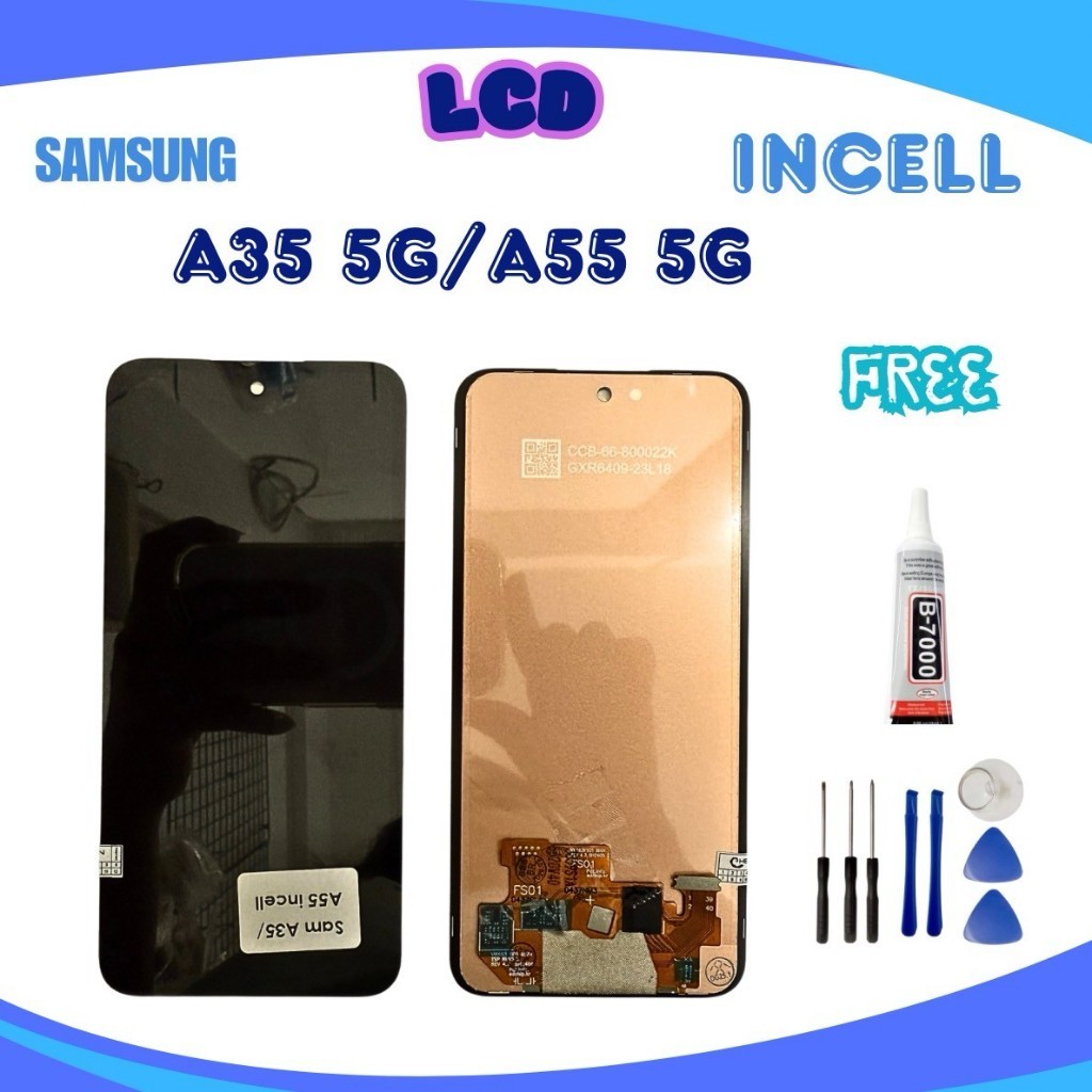 หน้าจอมือถือ SUMSUNG Galaxy"LCDA35/A55 5G INCELLพร้อมชุดอุปกรณ์ฟรี,คมชัด,พร้อมส่ง