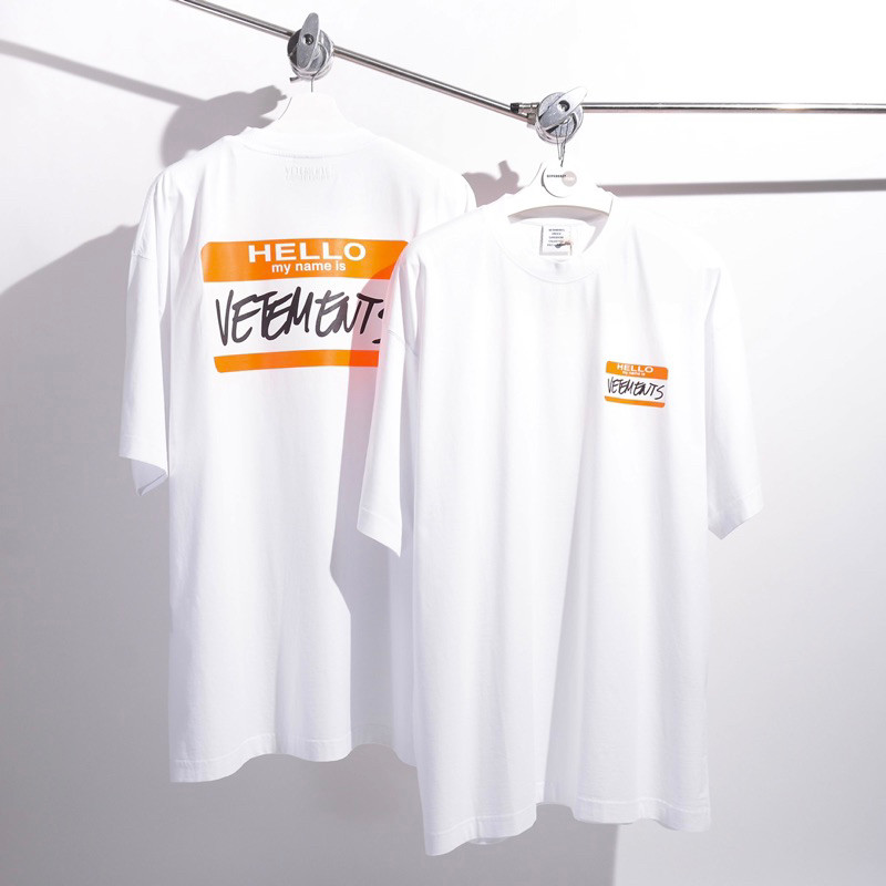 VETEMENTS my name is t-shirt