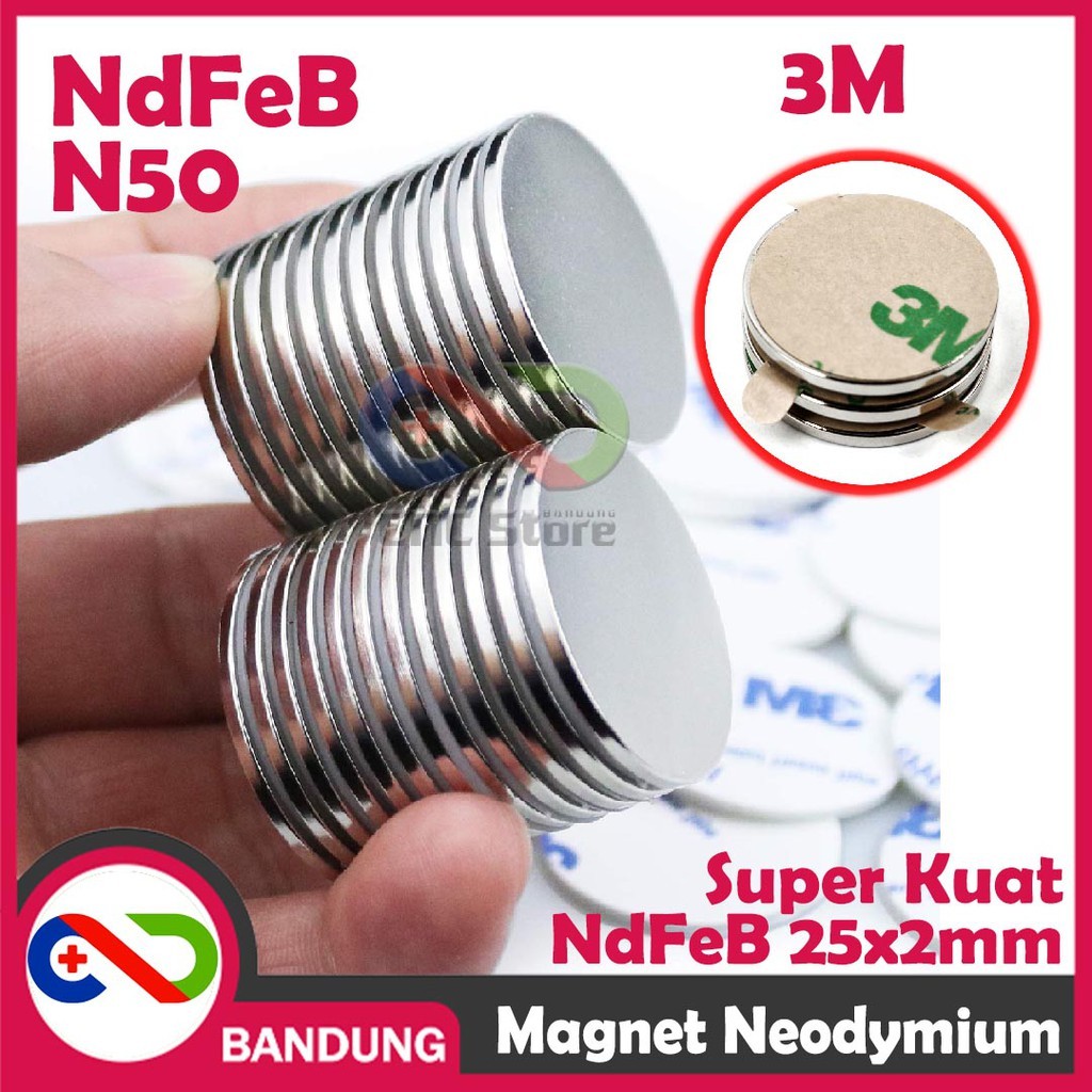 กลมถาวร NEODYMIUM MAGNET 25X2MM