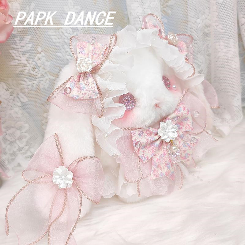 Papk DANCE Mori Series การ์ตูนมูลค่าสูง Lolita ตุ๊กตากระต่ายกระเป๋าแนวทแยงกระเป๋าสะพายโซ่มุกน่ารัก
