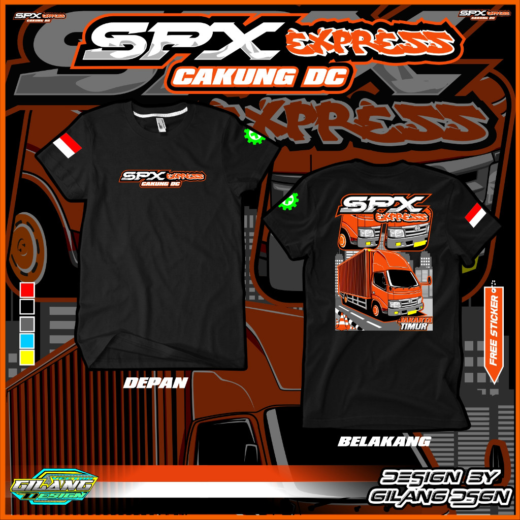SPX Express DC Cakung เสื้อยืดรถบรรทุก