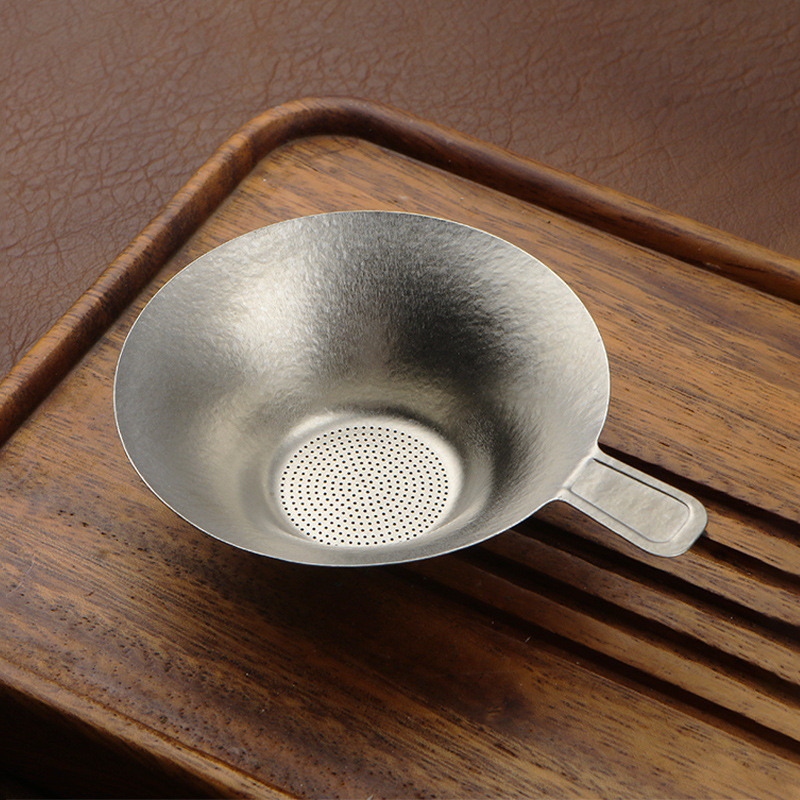ขายการสูญเสีย High-End Pure Titanium Integrated Tea Drain Pure Titanium Crystal Tea Filter Pure Tita
