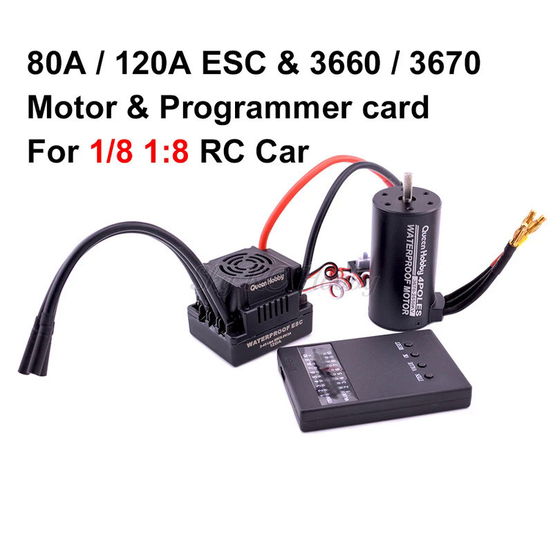 KS กันน้ำ 3660 3300KV 3800KV / 3670 2150KV 2650KV Brushless Motor + S-80A 80A / S-120A 120A 2-4S ESC