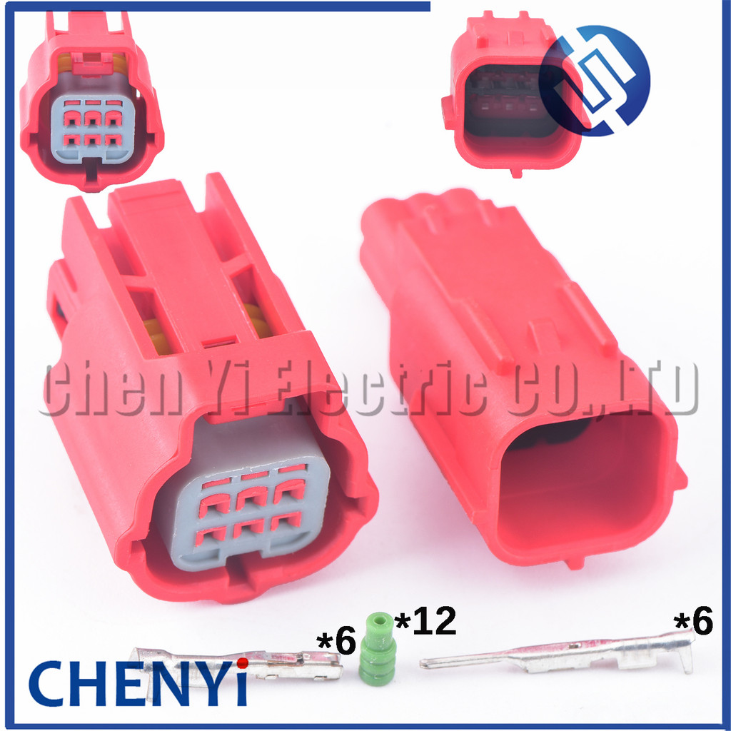 6 Pin ปลั๊กวินิจฉัย OBD ในประเทศ MWTPB-06-1AR ขั้วต่อสําหรับรถจักรยานยนต์ฉีดอิเล็กทรอนิกส์