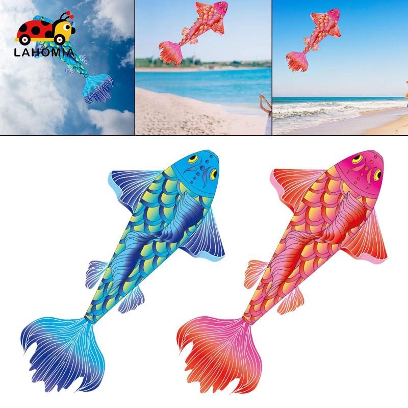 [ลาโฮเมีย] ก้อยว่าวปลาคาร์พว่าวสําหรับผู้ใหญ่เด็กกิจกรรมเกมประกอบง่ายว่าวว่าวสําหรับสนามหญ้าสนามหลังบ้านชายหาดทริป