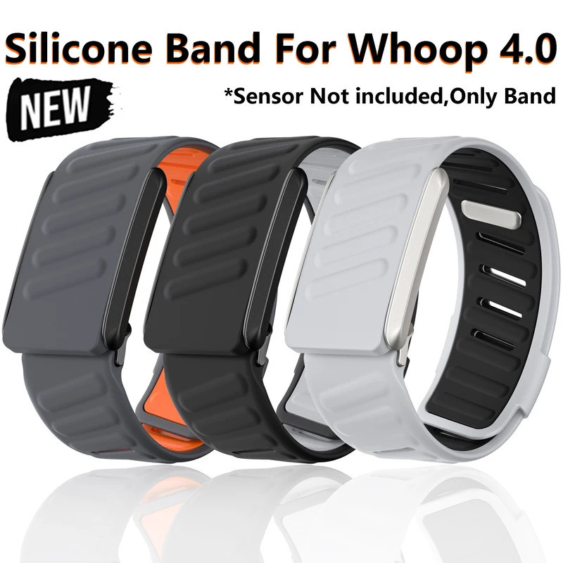 สายซิลิโคนสําหรับ Whoop 4.0 และ Whoop 3.0 Heart Rate Monitor Super Soft Adjustable Band เปลี่ยนสายนาฬิกา