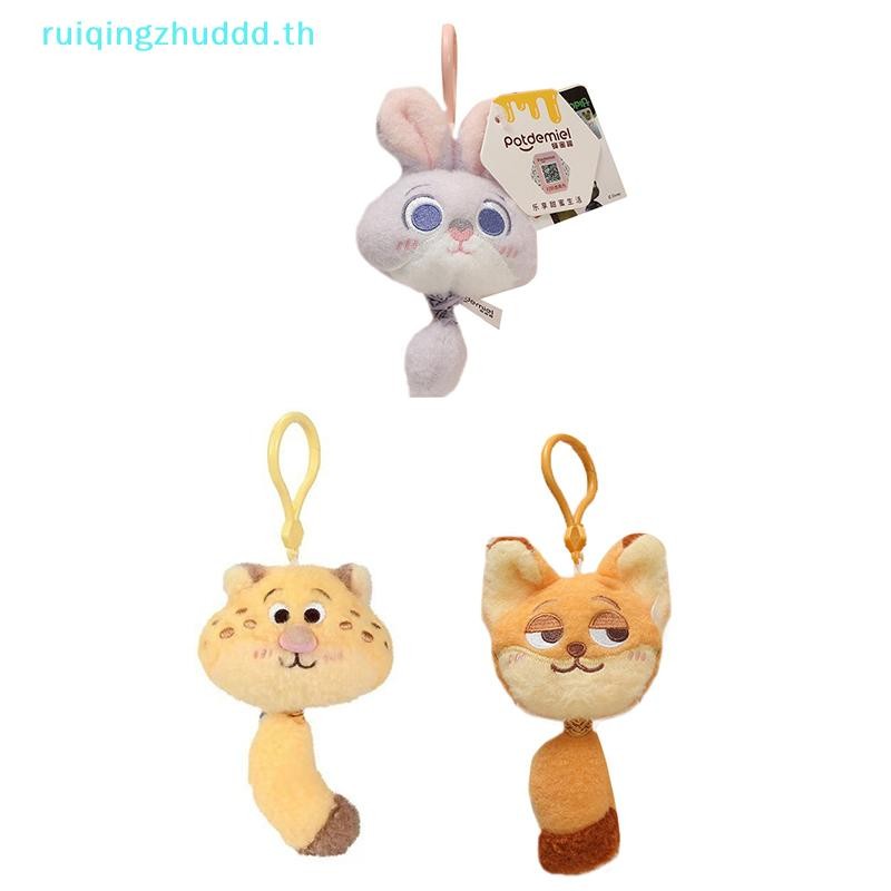 [MZ] Kawaii Disney Zootopia Nick Wilde Judy Hopps จี้พวงกุญแจตุ๊กตาการ์ตูนใหม่ตุ๊กตาตุ๊กตากระเป๋าเป้สะพายหลังจี้คู่ของขวัญ [TH]