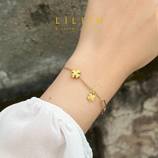 Lilith - Four leaf clover Bracelet สร้อยข้อมือ กำไลข้อมือ จี…