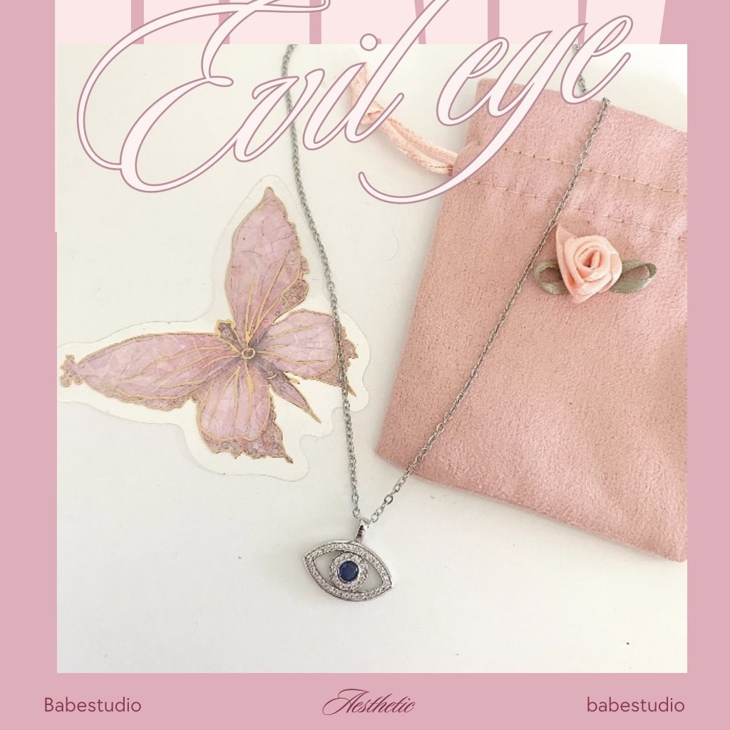 shine eye of evil สร้อยคอสเเตนเลส stainless steel   kt14