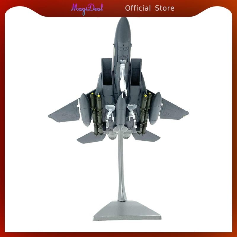 Magideal 1/100 F 15E Fighter Fighter เครื่องบินสะสมโลหะเครื่องบิน Fighter ของเล่นสําหรับเดสก์ท็อป Of