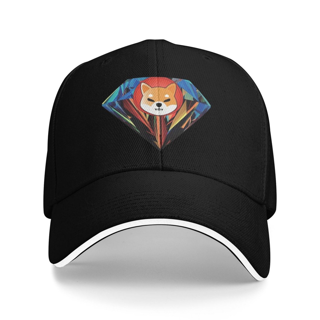 Diamond Shib Coin หมวกเบสบอลลําลอง Shiba Doge