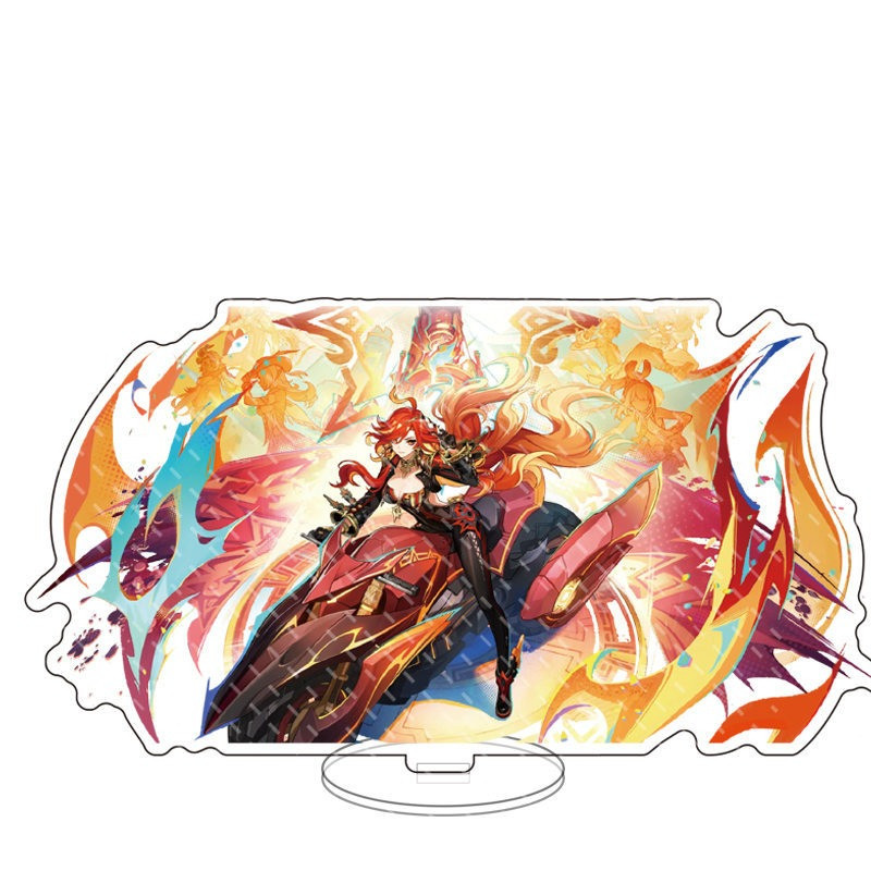 เกม Genshin Impact Sethos Mualani Kachina Kinich Emilie รูปอะคริลิคขาตั้งของเล่นหน้า