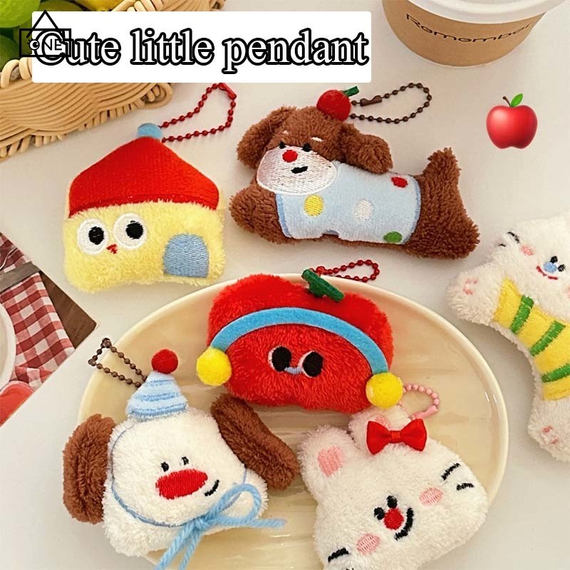 COD❤️พวงกุญแจลายการ์ตูนตุ๊กตาขนฟูน่ารักความคิดสร้างสรรค์หวานนักเรียนประดับสําหรับกระเป๋า-a.one