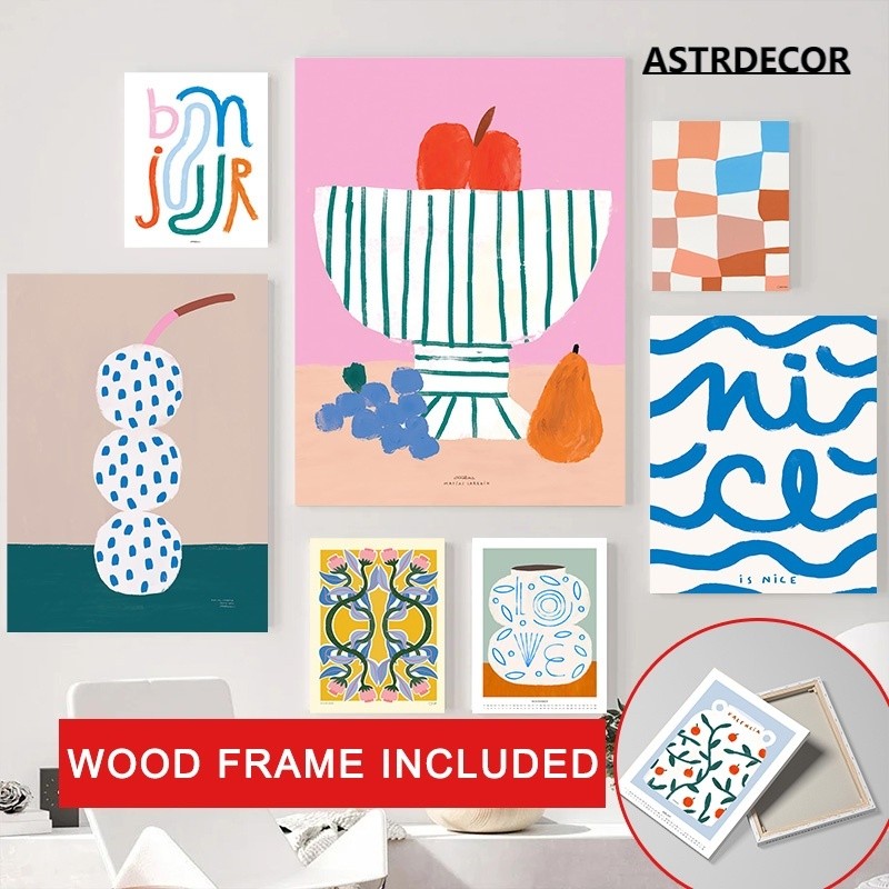 (พร้อมกรอบ) ภาพวาดผ้าใบ ลายแจกันนกทะเล ดอกไม้ แฟนตาซี สไตล์นอร์ดิก พร้อมกรอบรูป สําหรับตกแต่งห้องนั่งเล่น