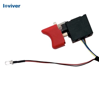 [Loviver] 7.2 V ~ 24 V สวิตช์เปลี่ยนไร้แปรงถ่าน, สวิตช์ควบคุมความเร็วสว่านทดแทนไร้สายที่ทนทาน, สําหรับชิ้นส่วนเครื่องมือไฟฟ้า 161 กลางแจ้ง