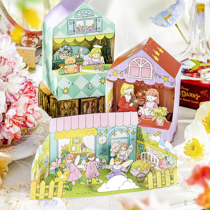 Mr.Paper Paper Cottage Theme Matchmaking Fun Student DIY Fun Handmade Cottage Material Paper