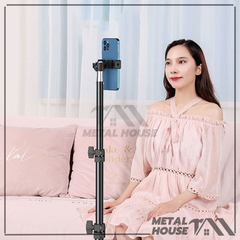 ขาตั้ง ขาตั้งมือถือ ชุดขาตั้งกล้องเซลฟี่ ขาตั้งไฟ Live Tripod Selfie Stand สามารถปรับได้อย่างอิสระ 2.1 เมตร