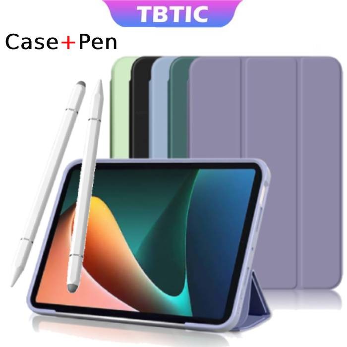 Tbtic กรณี + ปากกาสําหรับ Xiaomi Pad 7 6 5 Pro กรณีไม่มีปากกาดินสอผู้ถือ Slot 2024 11.2 11 นิ้ว Auto