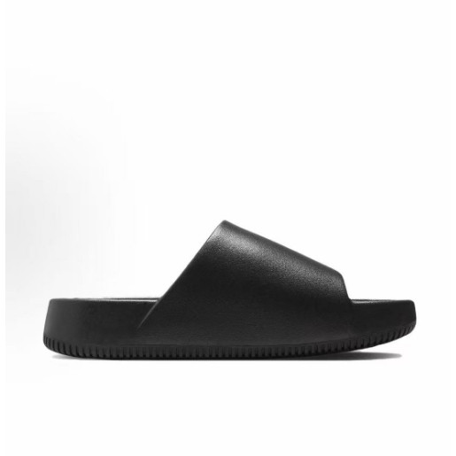 ( พร้อมส่งในไทย)Nike Calm Slide เบาสบาย พื้นรองเท้ายาง พลิกล้มเหลว สไตล์เดียวกันสำหรับผู้ชายและผู้หญิง สีดำ