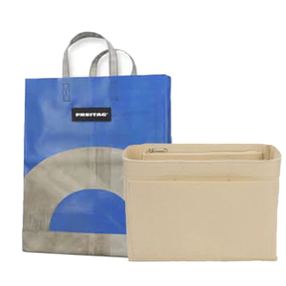 EverToner กระเป๋าด้านในสําหรับ FREITAG F52 MIAMI VICE SHOPPING BAG Felt ใส่กระเป๋าแต่งหน้ากระเป๋าถือ Organizer เดินทางแบบพกพาซิปเครื่องสําอาง Tote
