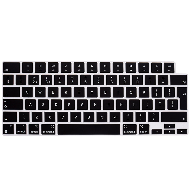 แผ่นซิลิโคนป้องกันคีย์บอร์ด EU สําหรับ MacBook Pro 13 14 16 16 Retina 13.3 15.4 Pro16 Pro14 Pro13 Air 11 12 13.6 15 Air13 Air15 M1 M2 M3 Max keyboard protector