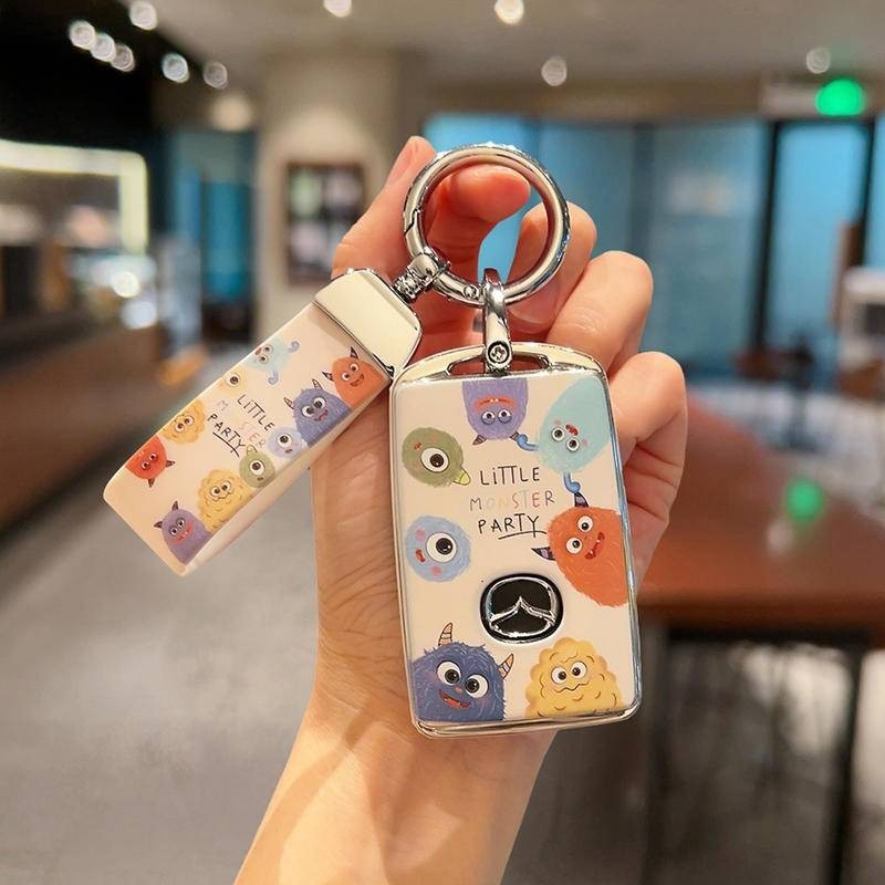 เคสกุญแจรถยนต์ Mazda Axela Cx30 Cx50 Atenza Cx4 2024 Mazda3 ปลอกกุญแจ พวงกุญแจรถ