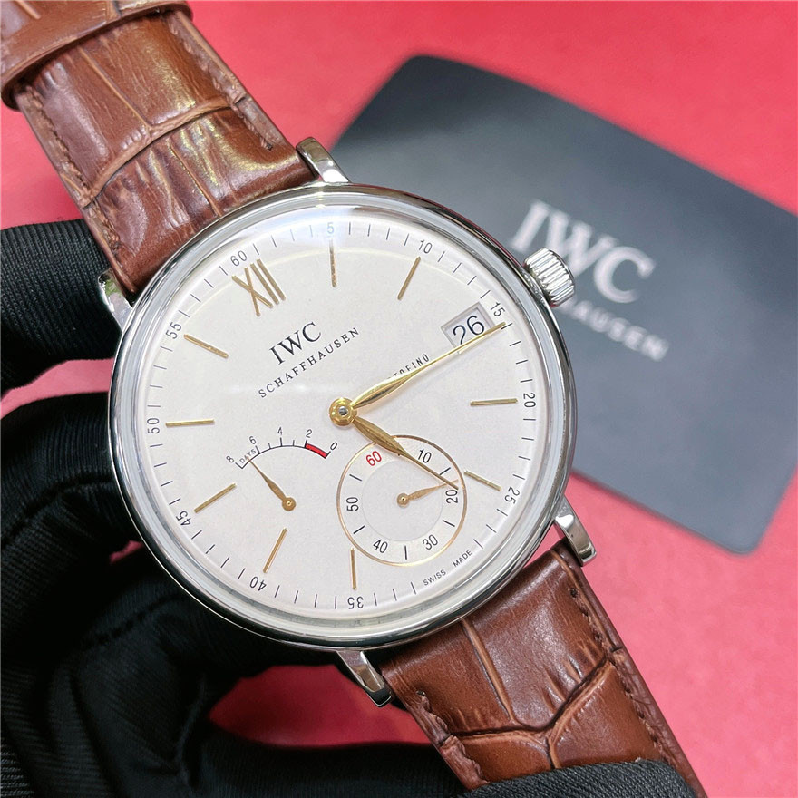 Fino Watch 45mm นาฬิกาผู ้ ชาย Tao Mechanical IWC Series Manual IWC Cypress