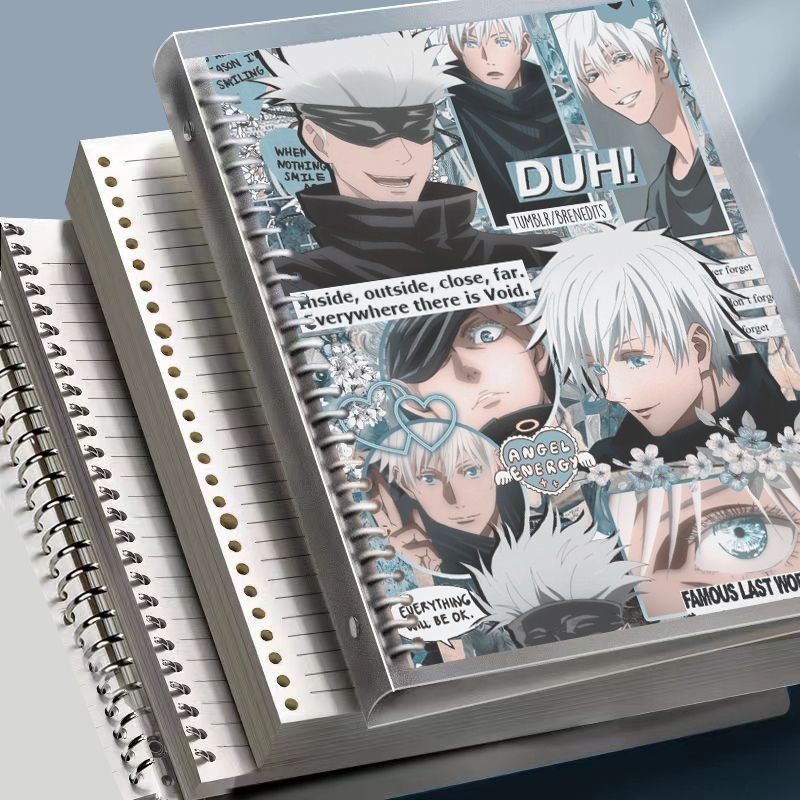 อุปกรณ์ต่อพ่วงอนิเมะ สะกดต่อสู้หนังสือหลวมสองมิติ Gojo Go Merchanded Creative Notebook Workbook Scho