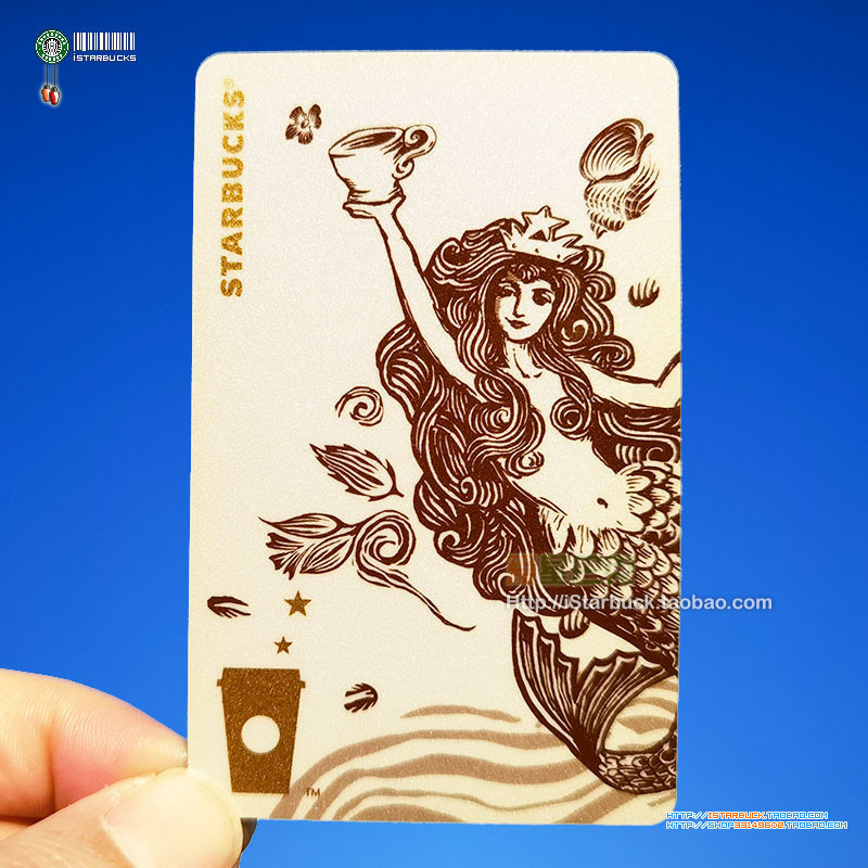 Ins Starbucks Cup Starbucks China Starbucks Card-2015 การ์ดนางเงือก สีขาว ที่เกี่ยวข้องกับการลงทะเบียน