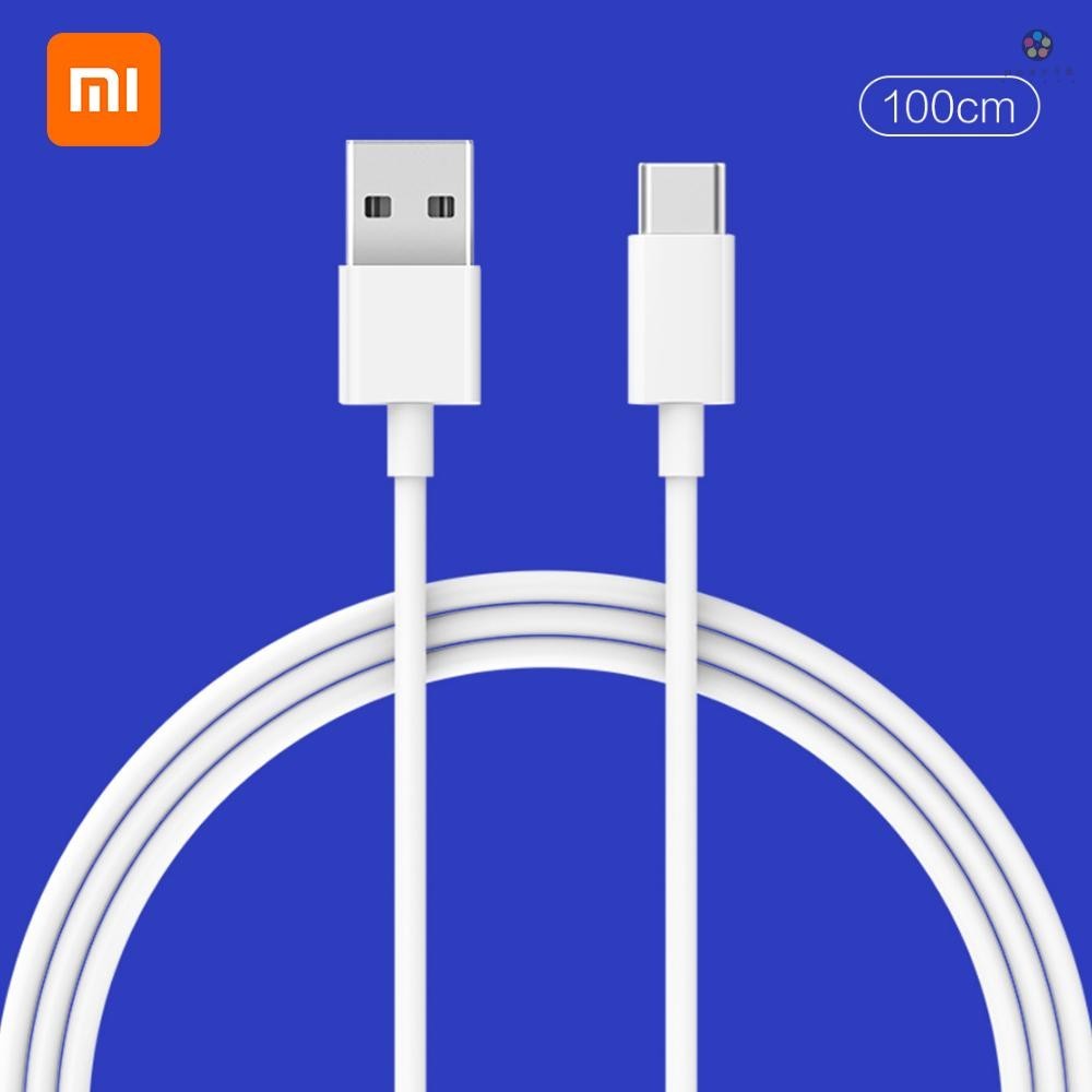 Xiaomi USB-C สายเคเบิลข้อมูล 100 ซม. Type-C Mi สายชาร์จ สําหรับ Xiaomi 10 Redmi Huawei Mate Samsung สมาร์ทโฟน