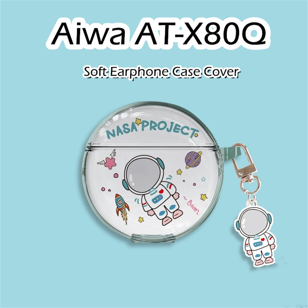 【Case Home】นําไปใช้กับ Aiwa AT-X80Q เคส Case เคสหูฟัง การ์ตูนน้ําเย็น ซิลิโคนนุ่ม เคส เคสหูฟัง