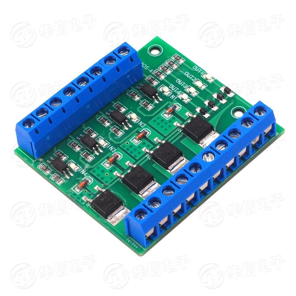 สี ่ ช ่ อง mos Tube/Field Effect Tube Module PLC Amplification Circuit Board/Driver โมดูล Optocoupler Isolation