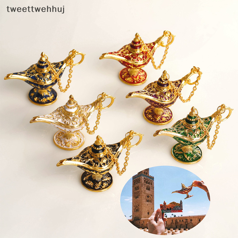 Tw Divine Wishing โคมไฟ Aladdin โคมไฟเครื่องประดับตกแต่งห้องนั่งเล่นสไตล์วินเทจ Gongyen บ้านเทศกาลอาหารค่ําตกแต่งงานฝีมือ huj