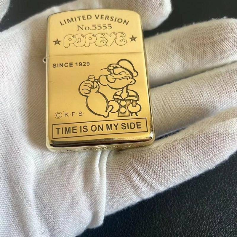 Zippo เครื่องเกราะทองแดงบริสุทธิ์ป๊อปอาย Poppo