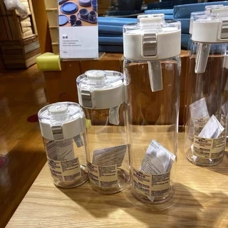 ขวดน้ํา ใหม่ ขวดน้ําพลาสติก แฟชั่น แบบพกพา ความจุขนาดใหญ่ ปลอด BPA ขวดน้ํา ขนาด 350 มล. 550 มล. 800 มล
