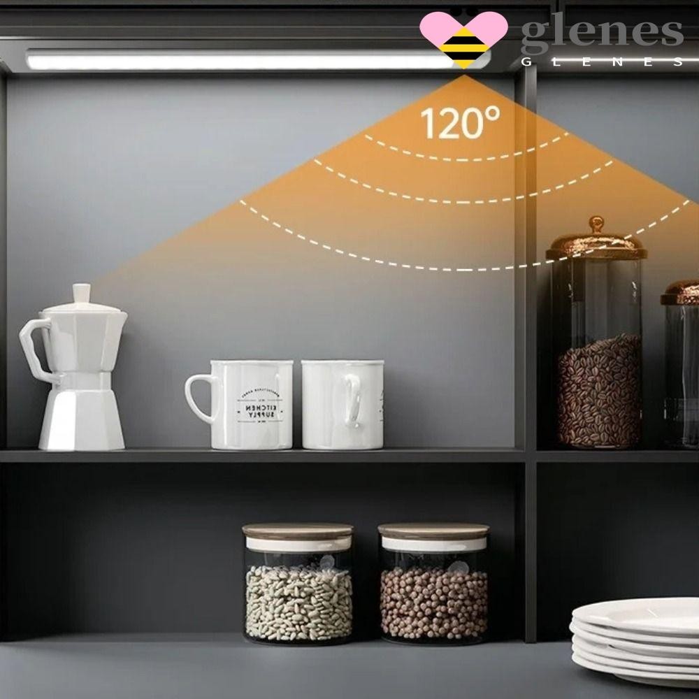Glenes ตู ้ เสื ้ อผ ้ า light, Ultra thin USB Motion Sensor light, Under Cabinet light แบบพกพายาวอัจฉริยะ Night light Kitchen Home