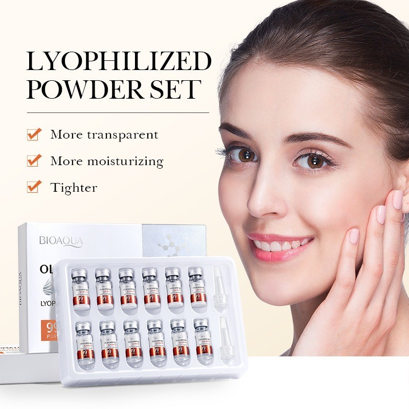 Egf REPAIR Oligopeptide Lyophilized Powder Face Essence Set Brightening ปรับปรุงความยืดหยุ ่ น