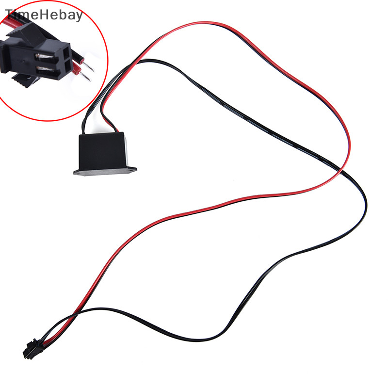 Timehebay 12V Neon EL Wire Power Driver Controller Glow Cable Strip Light Inverter Adapter EN