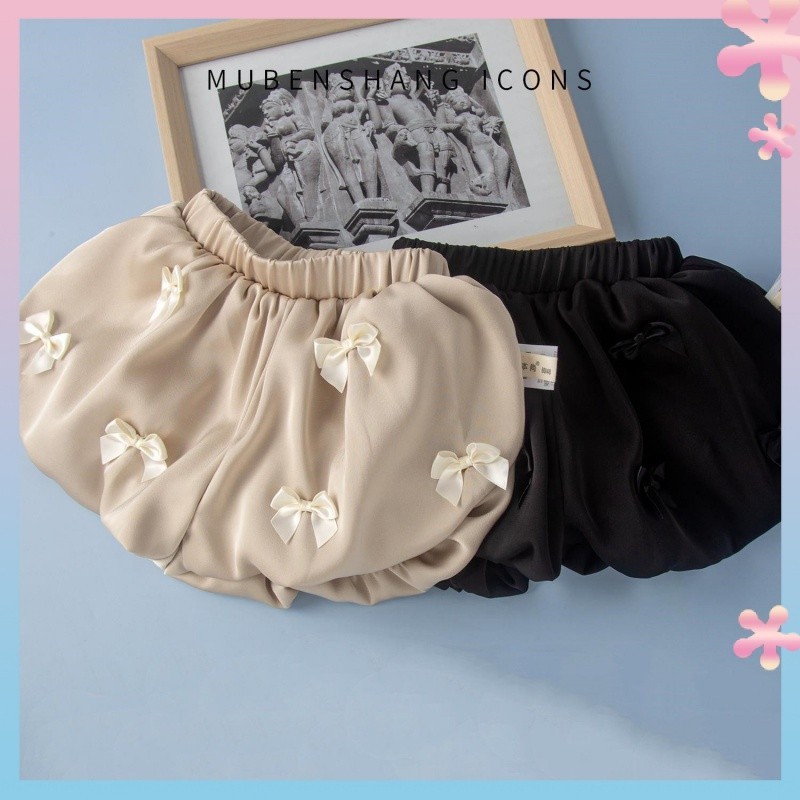 Girls' Pants Summer Thin Shorts Baby Summer Clothing Bloomers Pure Cotton2024New Western Style Children