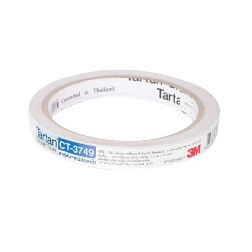 3M Tartan CT3749 เทปกาวสองหน้าแบบบาง 12mm x 10m รูปที่ 3