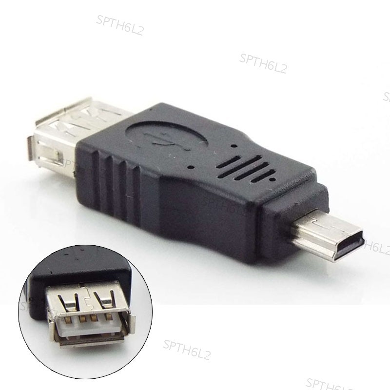 เครือข่าย USB 2.0 A ถึง Mini B 5-Pin อะแดปเตอร์ชายสําหรับ Android Mobile Mini Type-A B แจ็ค Splitter โทรศัพท์สมาร์ท OTG Converter TH6L2