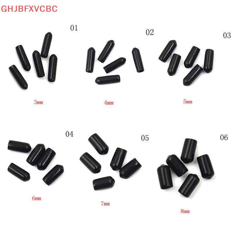 Zhechuiaaa.th 20pcs End Thread ฝาครอบกันน้ํายางเหล็กเสาท่อเดิมปกป้อง necknn namh