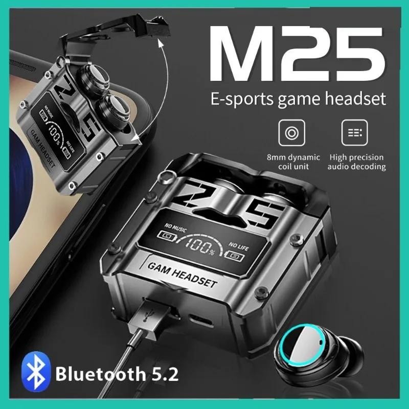 M25 TWS หูฟังไร ้ สายหูฟังบลูทูธ Touch Control เพลงสเตอริโอหูฟังกันน ้ ําชุดหูฟังพร ้ อมไมโครโฟน