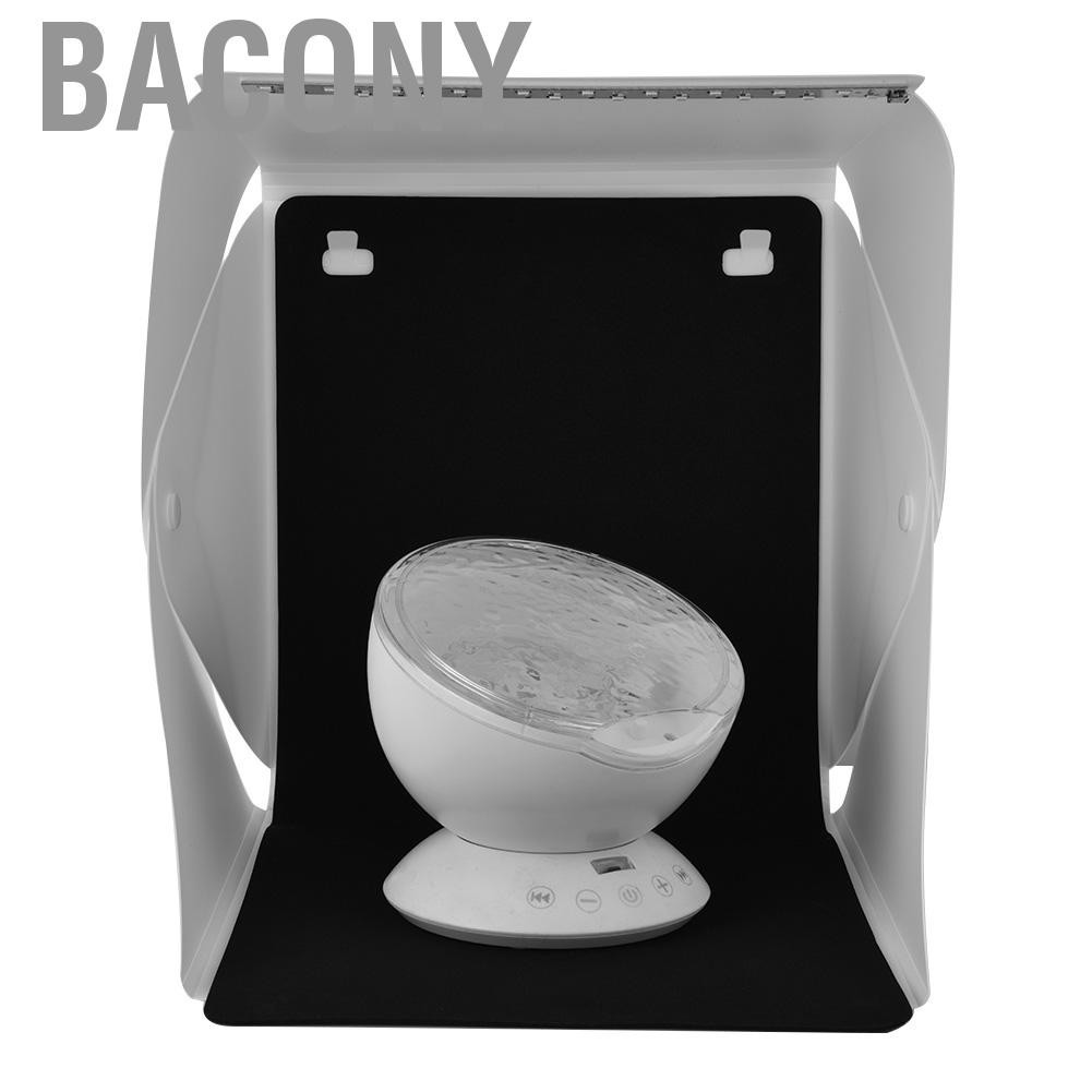 Bacony Mini Folding Studio Softbox With LED Light Background Photo Accessori