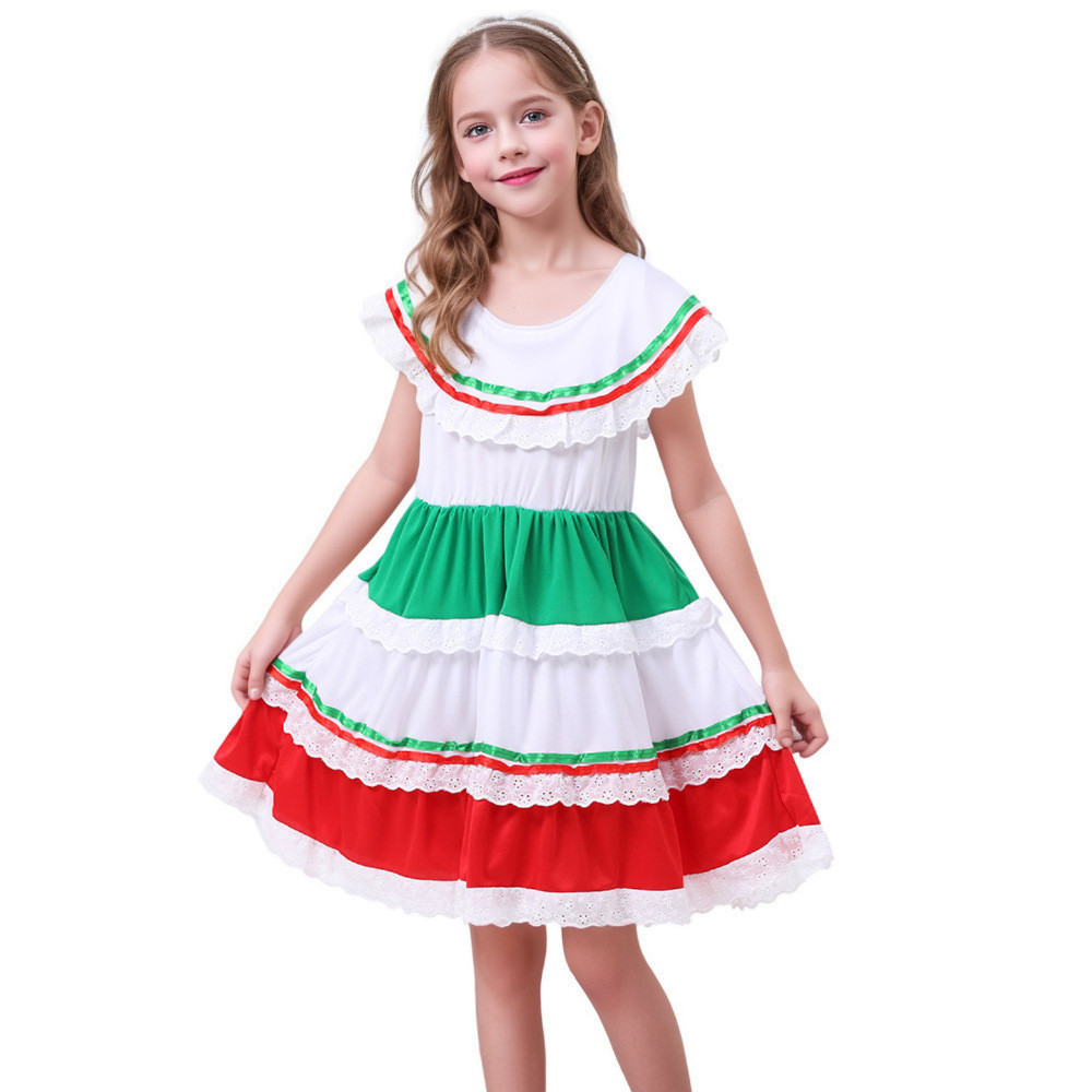 mexico costume for kids เสื้อผ้าเด็กเม็กซิโก เสื้อผ้าสาวเม็กซิโก ชุดเม็กซิโก ชุดเด็กปาร์ตี้วันหยุด ช