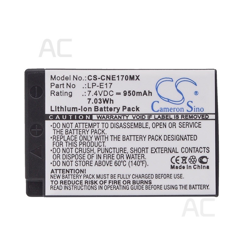 AC LP-E17 Suitable for Canon EOS 800D M5 M6 770d Camera Battery